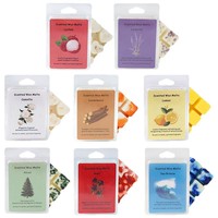 Vente en gros de blocs de cire de soja parfumés écologiques sans flamme, cubes de luxe pour la décoration de Noël à la maison, faits à la main