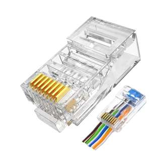 Kabel Konektor Ethernet Cat6 UTP <span class=keywords><strong>RJ45</strong></span> Berkinerja Tinggi Blok Terminal Bersertifikasi Pabrik - Product Image 2