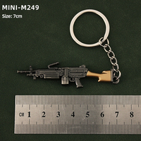 Venta al por mayor caliente Mini Gun Metal 5-9CM 18CM M24 juego de Metal modelo de pistola llavero para mochilas escolares