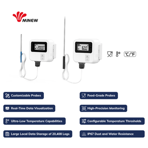 Registrador de Datos de Temperatura Bluetooth, Sensor de Temperatura Pt100, Sensores Ambientales, Sensor de Temperatura Inteligente Industrial - Product Image 3