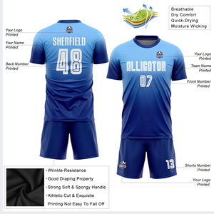 ปรับแต่งเสื้อฟุตบอลแบบส่วนตัว พิมพ์ลายดิจิทัลทั้งชุด ผ้าสแปนเด็กซ์/โพลีเอสเตอร์ แห้งเร็ว คอกลม แขนสั้น ชุดฟุตบอล-F00 - Product Image 6