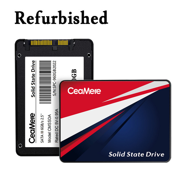 Wholesale CeaMere Refurbished SSD 120GB 128GB 240GB 256GB, 2.5'' SSD 32GB 64GB, 100% Health,Real Capacity, about 10 power cycles