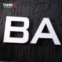 Lettres en aluminium à bordure étroite personnalisées avec éclairage LED, revêtement anti-traces de doigts, étanches IP65, décoration lumineuse, publicité