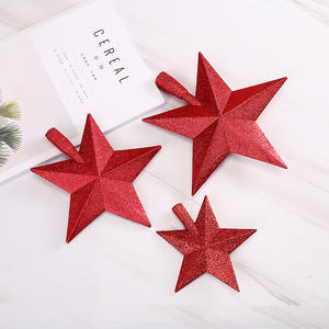 Золотая матовая новогодняя елка, украшение, Рождественская звезда для рождественских украшений - Product Image 2