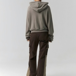 สินค้ามาใหม่ เสื้อถักคุณภาพสูงสำหรับฤดูใบไม้ร่วง สไตล์วินเทจ แจ็คเก็ตถักแบบซิป แขนยาว ผ้าฝ้าย - Product Image 3