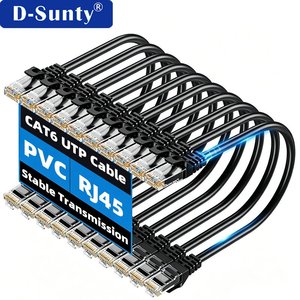 Cable de cobre CAT6 UTP para telecomunicaciones, cable Ethernet RJ45, cable de conexión de longitud personalizada, cable CAT6 de cobre puro - Product Image 1