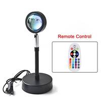 Vente flash - Lampe coucher de soleil LED 16 couleurs avec télécommande, lumière de nuit arc-en-ciel, lumière LED coucher de soleil, décoration d'ambiance romantique