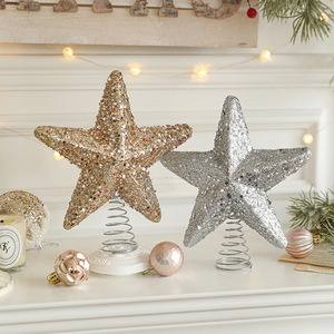Nouvel Arrivage : <span class=keywords><strong>Étoile</strong></span> <span class=keywords><strong>de</strong></span> <span class=keywords><strong>Sapin</strong></span> <span class=keywords><strong>de</strong></span> Noël DIY en Plastique Pailletée Faite à la Main <span class=keywords><strong>de</strong></span> Haute Qualité pour Décoration Suspendue - Product Image 4