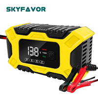 Cargador de Batería de Coche Automático con Reparación por Pulsos Eléctricos, 12V 6A, para Motocicletas, Camiones y Baterías de Plomo-Ácido