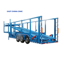 2-3axles Double Deck Auto Car Carrier Semi Truck Trailer pour 6-10 Voitures Transport