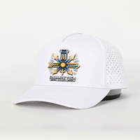 Gorra de Béisbol Personalizada con Logotipo, Impermeable, de 5 Paneles, con Perforaciones Cortadas a Láser, de Poliéster, Deportiva, Ajustable