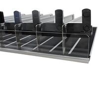 Poussoir de rayonnage autoportant multifonctionnel réglable en plastique à ressort automatique OFL pour supermarché, boissons et snacks
