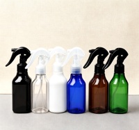 Bouteille pulvérisateur d'eau à gâchette en plastique noir de 300 ml, 500 ml, 700 ml avec étiquette personnalisée pour nettoyage automobile