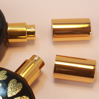 Fabricant de parfum Vaporisateur noir mat personnalisé avec feuille d'impression Logo à l'arrière Tête de pulvérisation d'impression avec feuille de paillettes Flacon en verre de parfum de 50ml