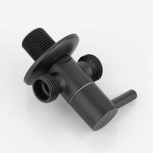 黒真鍮クローム油圧制御クイックオープンアングルバルブ三方切替弁ワンツースイッチ水高温浴室用蛇口 - Product Image 2