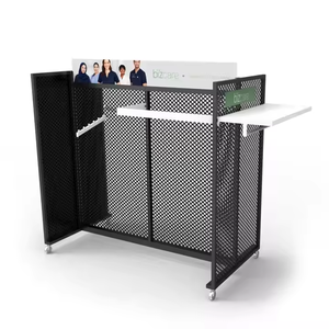 Support d'affichage de magasin moderne pliable en métal pour gondole de vente au détail, support de vêtements pour boutique de vêtements - Product Image 3
