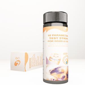 แผ่นทดสอบปัสสาวะสัตว์เลี้ยงแบบแมนนวล LYZ URS-10T 10 พารามิเตอร์ ขั้นตอนเดียว สำหรับแมว สุนัข <span class=keywords><strong>ตรวจ</strong></span>ภาวะ<span class=keywords><strong>เบาหวาน</strong></span>ในปัสสาวะ - Product Image 2