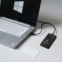 860-960Mhz + 13.56Mhz USB UHF Rfid Reader 13.56Mhz USB Desktop RFID Card Reader Gestion du contrôle d'accès Suivi RFID Reader