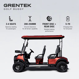 Carrito de Golf Todoterreno GRENTEK de 4 Plazas, Personalizable con Nuevo Diseño, Batería Eléctrica de 48v, Carrito de Golf Moderno para Caminos No Públicos - Product Image 5