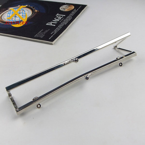 Sang trọng Túi xách phần cứng 22.7*5.7cm Nickel màu Nụ Hôn khóa <span class=keywords><strong>Clip</strong></span> PURSE khung - Product Image 2