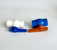 Fabricante Válvula de bola de agua con mango de PVC con materiales de construcción de bloqueo para la venta