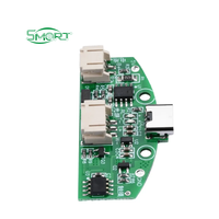 Lampe de bureau LED intelligente à intensité variable en forme de C avec module de commande tactile et chargement USB sur carte PCB