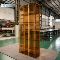 Maßgefertigtes Modulares Acryl-Würfel-Displaysystem LED-Beleuchteter Einzelhandels-Präsentationsturm für Luxus-Geschäfte Museum Ausstellungs-Display