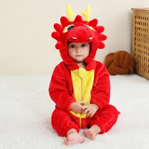 MICHLEY Hotsale Kids Rompers Girls Animal Baby Jumpsuits Zipper Clothes Winter Boy Costume Newborn Baby Romper Clothes