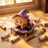 Figurine promotionnelle personnalisée Tapis Magique Fille en ABS/PVC 12cm, jouet de collection, ornement de bureau, cadeau, statue d'art personnalisée