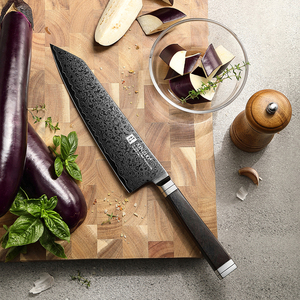 <span class=keywords><strong>Cuchillo</strong></span> Bunka XINZUO Nuevo con Recubrimiento de Titanio y Acero de Damasco con Mango de Madera de Ébano - Product Image 5