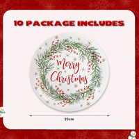 Assiettes en papier de Noël haut de gamme, jetables, design élégant, en matières premières, pour fêtes et événements, fournitures de table pour la maison