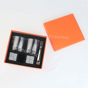 Soporte para agregar su logotipo Juego de regalo de Venta caliente Conjunto de regalo de verano corporativo de gama alta para bodas Juego de regalo de vaso de whisky perfecto - Product Image 1