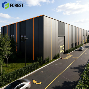 Atelier de logistique à grande portée en structure métallique pour la distribution mondiale de la chaîne d'approvisionnement - Usine certifiée ISO9001 - Product Image 1