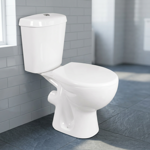 Inodoro de dos piezas Vistaar con descarga doble, asiento de cerámica y tanque oculto. - Product Image 2