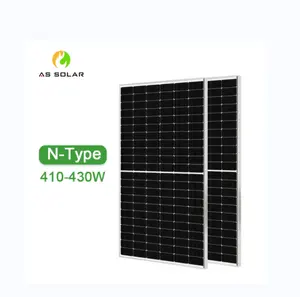 China wholesale Ultra-high Power Generation N-TYPE TOPCon 425watt 420W 430W solar panel supplier for solar On-grid system