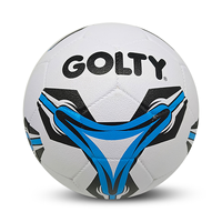 GOLTY SR-1000 Taille 5 Poids 400-450G et Circonférence 680-700MM avec ballon de football en caoutchouc de chanvre rebondissant, antidérapant et résistant aux intempéries