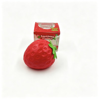 Jouet anti-stress en plastique souple en forme de fraise, fruit simulé à récupération lente, pour jeunes et étudiants