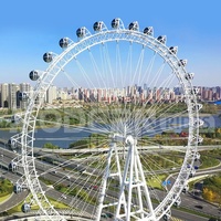 Rueda de la Fortuna de 75 m, Atracción de Gran Tamaño para Parques de Diversiones, Equipos de Entretenimiento al Aire Libre