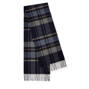 ג 'קשמיר טהור ארוג מוברש מוברש לצעיף אדם עם tartan oem נבדק התאמה אישית צמר מפואר - Product Image 5