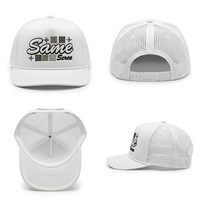 Gorra Trucker de Poliéster Espumado Personalizable de Alta Calidad con Logotipo Bordado, 5 Paneles, Verde, Moda Deportiva para Hombre