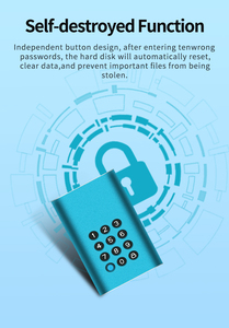 USB 3.0 Type-C đen lưu trữ bên ngoài Đĩa cứng SSD 256GB/512GB/1TB Dung lượng chống bụi không thấm nước mã hóa di động - Product Image 6