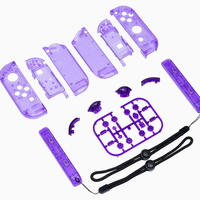 Coque de remplacement transparente pour Nintendo Switch OLED, boîtier de manette, ensemble complet de boutons, kit de bricolage, accessoires de jeu
