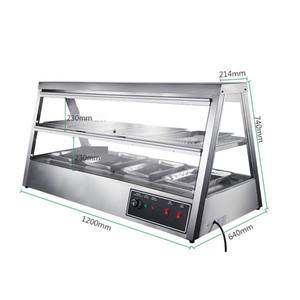Vitrine chauffante professionnelle pour aliments, homologuée CE, pour la restauration - Product Image 1