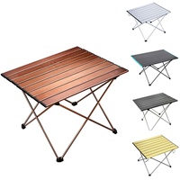 Table de camping pliante portable Table de pique-nique de plage en aluminium pliable légère