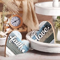 Rustique Bois Maison Signe Ferme Amour En Bois En Forme De Coeur Table Pièce Maîtresse Saint Valentin Décoration Maison Cuisine Salon