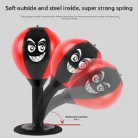 Tech Tools Stress Buster Sac de frappe de bureau personnalisable, robuste, avec balle de vitesse de boxe, cadeaux amusants, accessoires de bureau pour