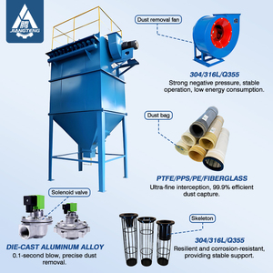 Filtro a sacco per centrali elettriche collettori di polveri industriali per la lavorazione del legno raccoglitore di polvere per sacchetti di stoffa - Product Image 3