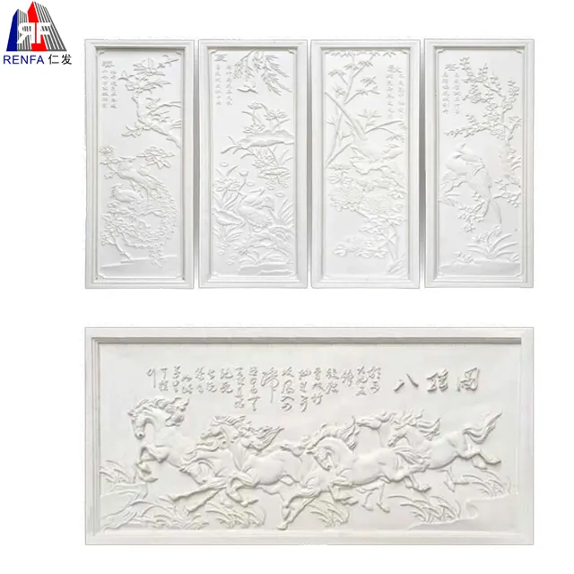 Penjualan Laris Desain Baru Panel Dinding Dekorasi Interior Plester Romawi Papan Dinding Gypsum Panel Dinding 3D