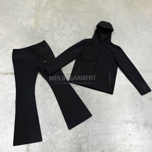 OEM Factory Custom Hot Sale Two Piece Zip up Nylon Tracksuit Waterproof Jogging Jacket Suits Set Custom Windbreaker Tracksuit - Product Image 2