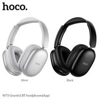 Headphone Nirkabel BT Hoco W73 Trendi 2026, Elegan, Kontrol Aplikasi Pintar, Headset Over-Ear, Logo Kustom OEM